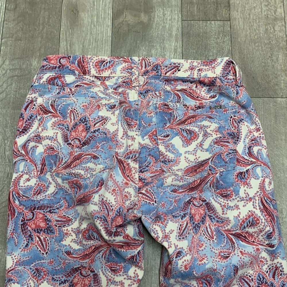 Women’s Lauren Ralph Lauren Paisley Modern‎ Straight Cropped Ankle Jeans Size 6 - Picture 9 of 9